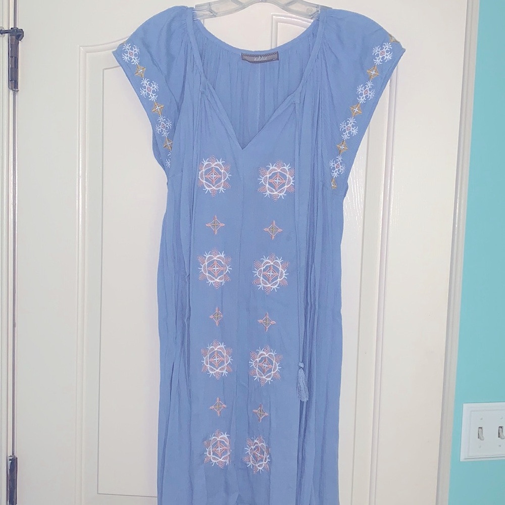 Cap Sleeve Embroidered Sundress